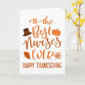 Beste Verpleegkundigen Ooit Thanksgiving Dag in Si Kaart (Gele Bloem)