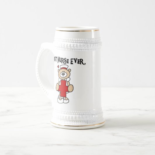 Beste verpleegkundigen, overhemden en geschenken bierpul (Voorkant links)