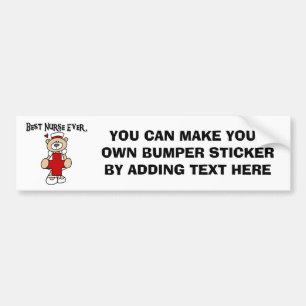 Beste verpleegkundigen, overhemden en geschenken bumpersticker