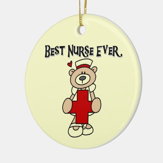 Beste verpleegkundigen, overhemden en geschenken keramisch ornament (Links)