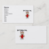 Beste verpleegkundigen, overhemden en geschenken visitekaartje (Voorkant / Achterkant)