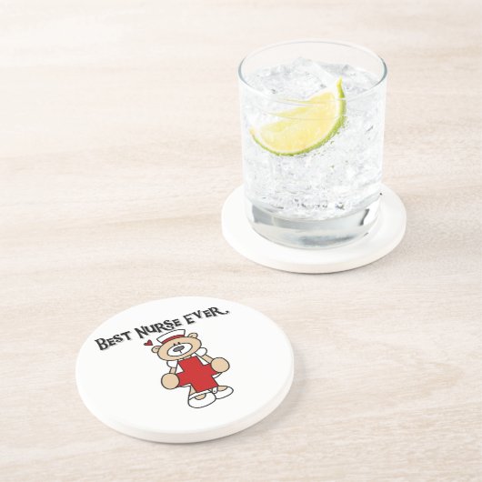 Beste verpleegkundigen, overhemden en geschenken zandsteen onderzetter (Zijkant)