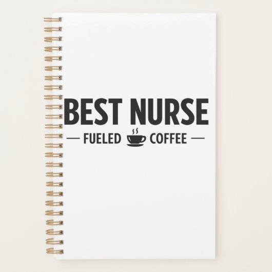 Beste verpleegster aangedreven door koffie planner (Voorkant)