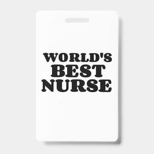 BESTE VERPLEEGSTER BADGE (Voorzijde)