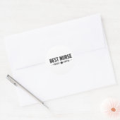 Beste Verpleegster Gedreven Door Koffie Sticker (Envelop)