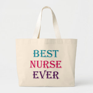 Beste verpleegster grote tote bag