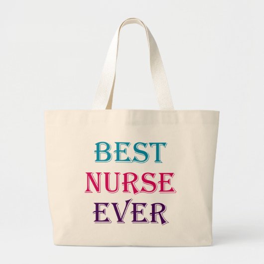 Beste verpleegster grote tote bag (Voorkant)