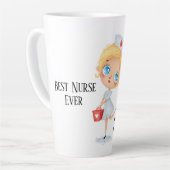 Beste verpleegster latte mok (Linkerhoek)