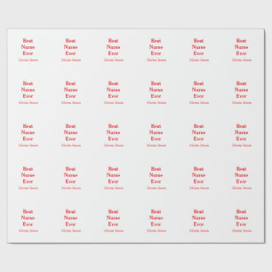 Beste verpleegster ooit medische professional para cadeaupapier
