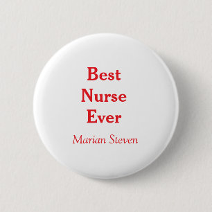 Beste verpleegster ooit medische professional para ronde button 5,7 cm
