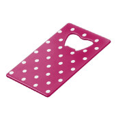 Beste verpleegster ooit Roze Polka Dots Creditkaart Flessenopener (Achterkant Gekanteld)
