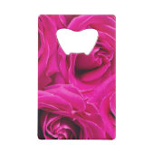 Beste verpleegster ooit Roze Rozen Creditkaart Flessenopener (Achterkant)