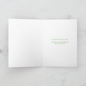 Beste verpleegster ooit St Patrick's Day Typografi Kaart (Binnen)