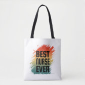BESTE VERPLEEGSTER Ooit Tote Bag (Voorkant)