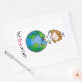 Beste Verpleegster op Aarde - Verpleegkundigendag  Rechthoekige Sticker (Envelop)