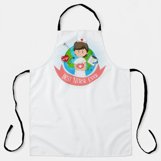 Beste verpleegster schort (Voorkant)