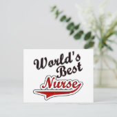 Beste verpleegster ter wereld briefkaart (Staand voorkant)