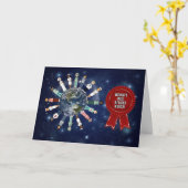 Beste verpleegster ter wereld in ruste kaart (Gele Bloem)