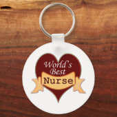 Beste verpleegster ter wereld sleutelhanger (Voorkant)