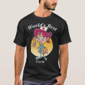Beste verpleegster ter wereld t-shirt (Voorkant)