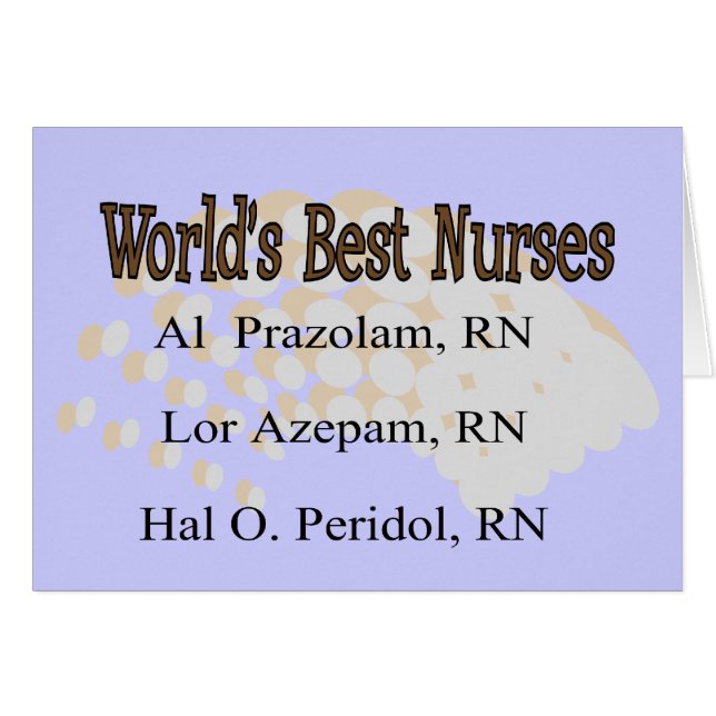 "Beste verpleegsters ter wereld" — Hilarious Nurse (Voorkant Horizontaal)