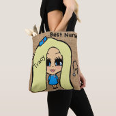 Beste verpleegstertas - Gepersonaliseerde Caricatu Tote Bag (Dichtbij)