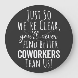 BESTE VERPLICHTING VOOR HET VERLATEN VAN COWORKERS GROTE KLOK