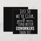 BESTE VERPLICHTING VOOR HET VERLATEN VAN COWORKERS SAVE THE DATE (Voorkant / Achterkant)