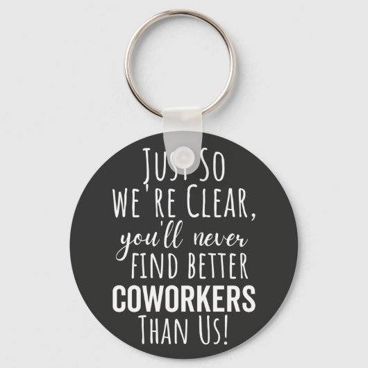 BESTE VERPLICHTING VOOR HET VERLATEN VAN COWORKERS SLEUTELHANGER (Voorkant)
