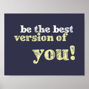 "Beste versie van je" inspirerend poster