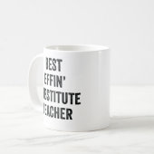 Beste vervangende docent ooit koffiemok (Voorkant links)