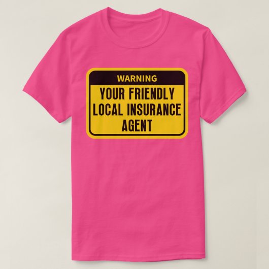 Beste verzekeringsagent 6 t-shirt (Design voorkant)