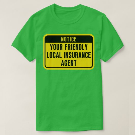Beste verzekeringsagent 8 t-shirt (Design voorkant)