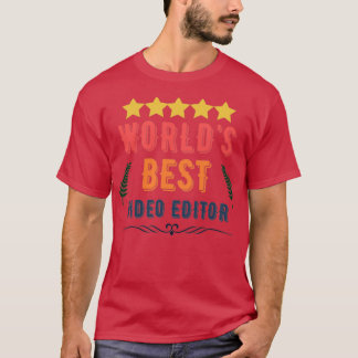 Beste videoeditor van World x27s T-shirt