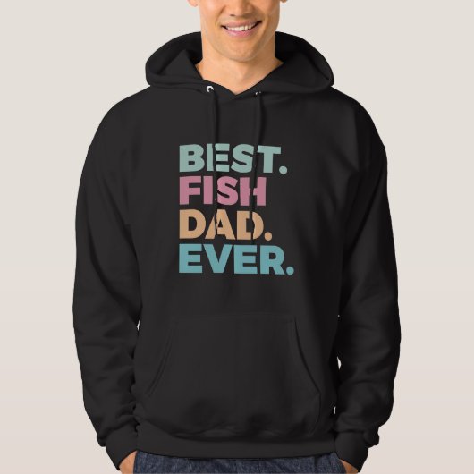 Beste vis papa ooit vis vis vis eigenaar hoodie (Voorkant)