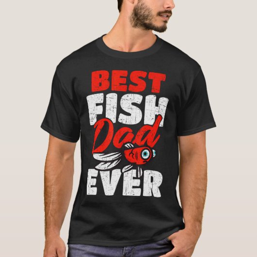 Beste Vis Vader Ooit Vis Houder T-shirt (Voorkant)