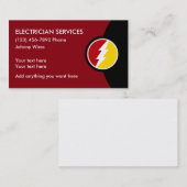 Beste Visitekaartjes van de Diensten van de Elektr (Voorkant / Achterkant)