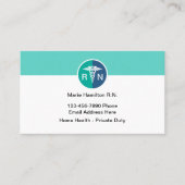 Beste Visitekaartjes voor geregistreerde verpleegk (Voorkant)