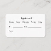 Beste Visitekaartjes voor het aanwijzen van tandar (Achterkant)