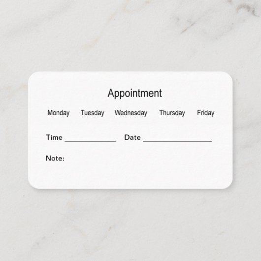 Beste Visitekaartjes voor het aanwijzen van tandar (Achterkant)