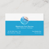 Beste Visitekaartjes voor lokale zwembadservice (Voorkant)