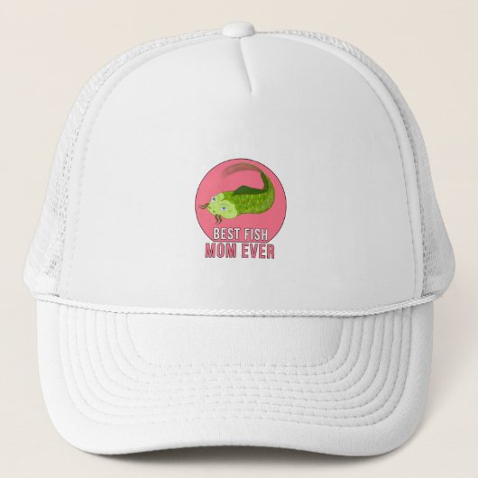 Beste vismam ooit trucker pet (Voorkant)