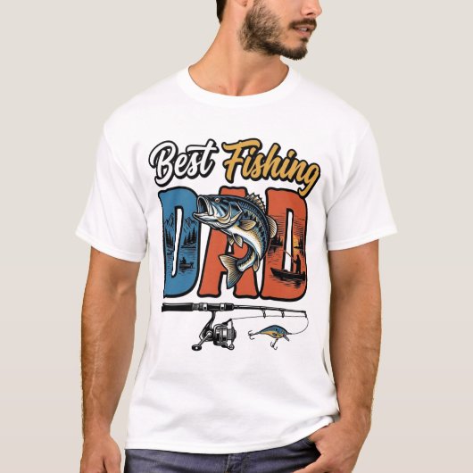 Beste Visser Vader Vintage Gravure Shirt Ontwerp_1 (Voorkant)