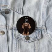 Beste Vizsla Vader Ooit Ronde Button 7,6 Cm (In situ)