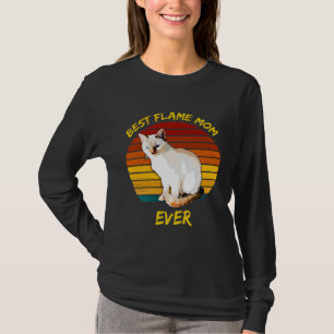 Beste Vlam Moeder Ooit  Vlam Point Siamese Katje T-shirt