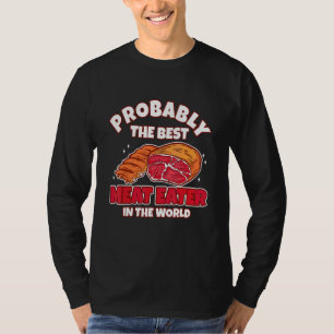 Beste vleeseter Gegrilde varkensribben Heerlijk Wa T-shirt