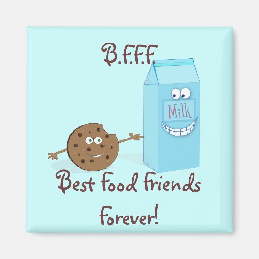 Beste voedsel vrienden voor altijd magneet (Voorkant)