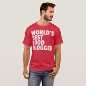 Beste voedselblogger vriend van de wereld t-shirt (Voorkant volledig)