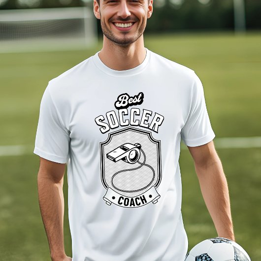 Beste Voetbal coach fluitontwerp T-shirt