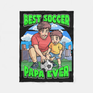 Beste Voetbal Papa Ooit Vaderdag Vieren Papa Coach Fleece Deken